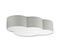 TK LIGHTING Kattovalaisin Cloud tekstiili, pituus 62cm, harmaa – kuva 1