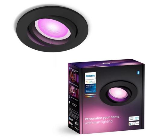 Philips Hue Centura Recessed Kohdevalaisin Pyöreä - Musta