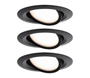 Paulmann Nova Plus Coin 3 kpl, IP23 2 700 K musta
