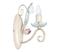 Seinävalaisin LUCE 1xE14/60W/230V – kuva 1