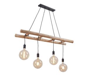 Leuchten Direkt 15025-18 - Kattokruunu narulla EDGAR 4xE27/60W/230V
