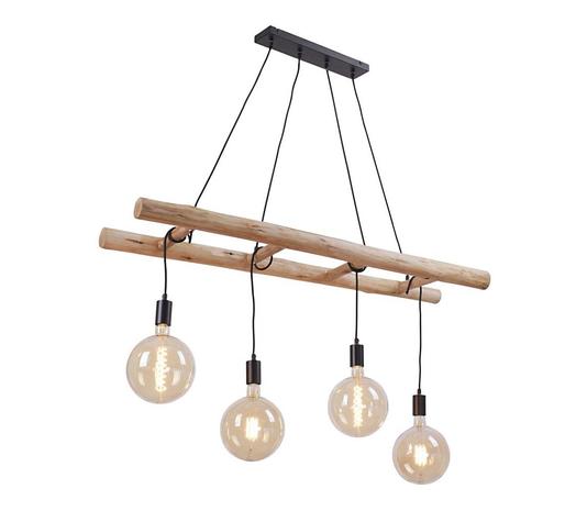Leuchten Direkt 15025-18 - Kattokruunu narulla EDGAR 4xE27/60W/230V