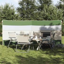 vidaXL Camping Windbreak Green 340x130 cm Vedenpitävä