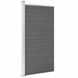 vidaXL Aitapaneeli WPC 95x186 cm harmaa