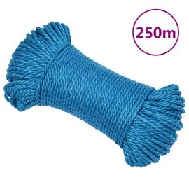 vidaXL Työköysi Sininen 3 mm 250 m polypropeeni