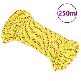 vidaXL Veneköysi keltainen 4 mm 250 m polypropeeni