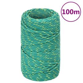 vidaXL Veneköysi vihreä 2 mm 100 m polypropeeni