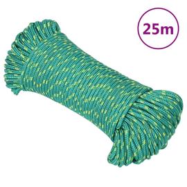vidaXL Veneköysi vihreä 3 mm 25 m polypropeeni