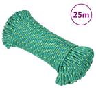 vidaXL Veneköysi vihreä 5 mm 25 m polypropeeni