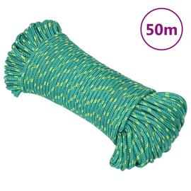 vidaXL Veneköysi vihreä 5 mm 50 m polypropeeni