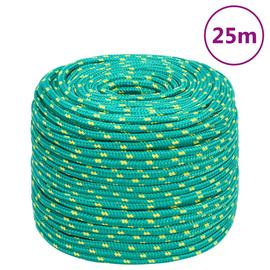 vidaXL Veneköysi vihreä 6 mm 25 m polypropeeni