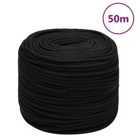 vidaXL Työköysi musta 10 mm 50 m polyesteri