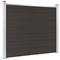 vidaXL Aitapaneeli WPC 180x146 cm musta – kuva 1