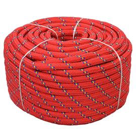 vidaXL Veneköysi Polypropeeni 18 mm 50 m Punainen