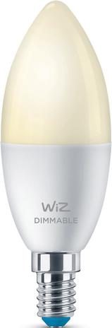 WiZ Single Bulb C37 E14 White Color, himmennettävä WiFi-älylamppu
