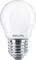 Philips LED-golfpallolamppu E27 2,2W lämmin opaali – kuva 2