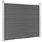 vidaXL Aitapaneeli WPC 180x146 cm harmaa – kuva 1