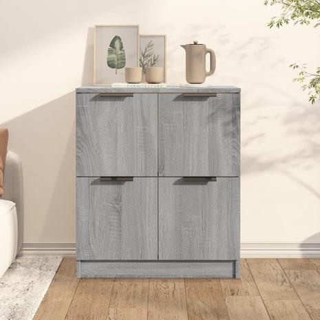 vidaXL Senkki harmaa Sonoma 60x30x70 cm tekninen puu