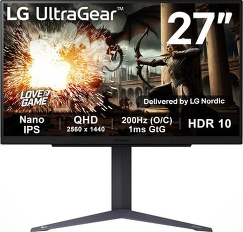 LG 27GS75Q (27"), näyttö – kuva 1/8
