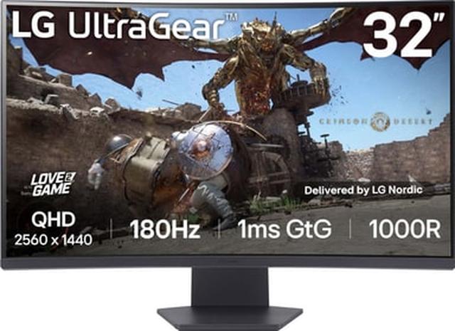 LG 32GS60QC-B (32"), näyttö – kuva 2/8