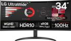 34" LG UltraWide 34WR50QK-B - 3440x1440 - 100Hz - VA