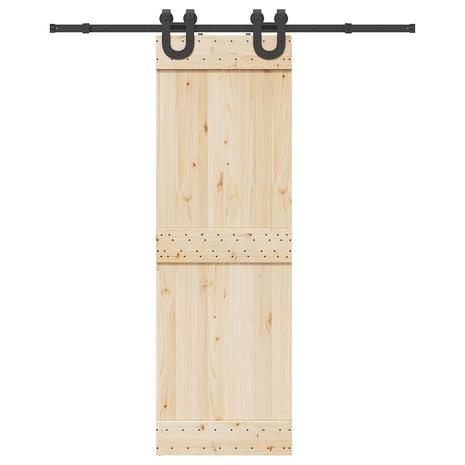 vidaXL Liukuoven asennussarja teräs 183 cm musta