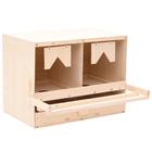 vidaXL Kanan munintapesä 2 osastoa 63x40x45 cm mänty