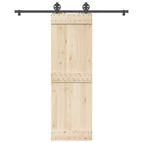 vidaXL Liukuoven asennussarja teräs 183 cm musta