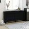 vidaXL Lämpöpatterin suoja musta 172x19x81 cm MDF – kuva 3