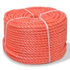 vidaXL Punottu Köysi Polypropeeni 10 mm 100m Oranssi