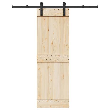 vidaXL Liukuoven asennussarja teräs 183 cm musta