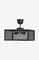 PR Home Grid plafondi Musta 35cm – kuva 1