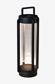 Konstsmide Otranto lanterna sv. USB 44cm (Musta)