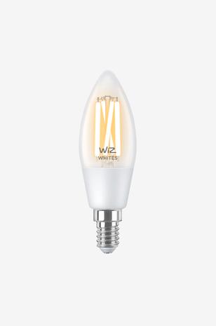 WiZ Filament clear C35 E14, WiFi-älylamppu 4,9 W