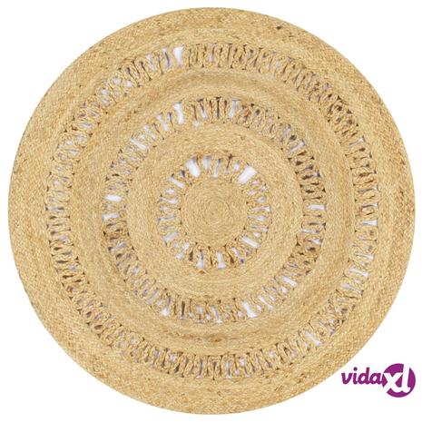 vidaXL Käsintehty matto punottu juutti 90 cm