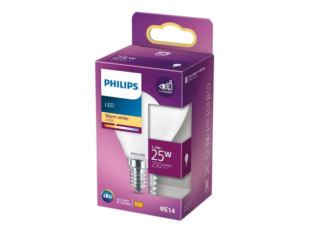 Philips LEDClassic Philips LEDClassic mainoslamppu 2,2W P45 E14 huurrettu