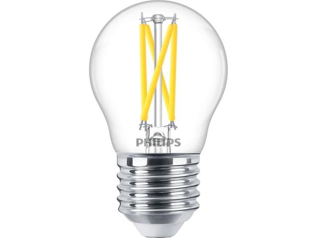 Philips Philips WarmGlow LED-lamppu E27 P45 2W kirkas