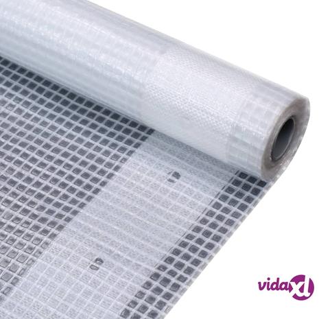 vidaXL Leno suojapeite 260 g/mÂ² 4x2 m valkoinen