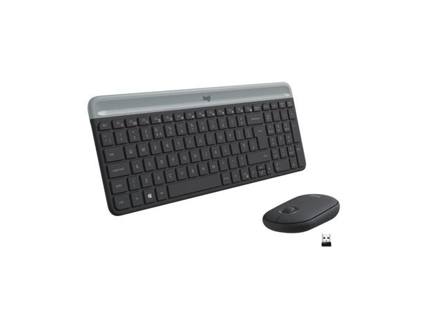 Logitech MK470 Slim Wireless, näppäimistö ja hiiri