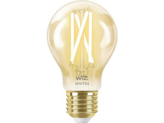 WiZ Filament amber A60 E27, WiFi-älylamppu 6,7 W