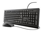 Trust Primo Keyboard & Mouse Set, langallinen näppäimistö ja hiiri