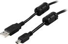 USB 2.0 kaapeli (A-mini B)