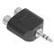 2x RCA uros - 3.5mm stereo naaras, kaapeli – kuva 1