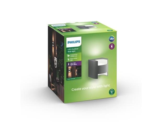 Philips Grass wall lantern anthracite 2x4.5W SEL