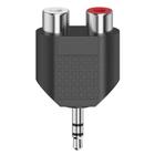 2x RCA uros - 3.5mm stereo naaras, kaapeli
