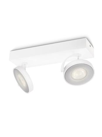 Philips Kaksilamppuinen LED-kohdevalo Clockwork, valkoinen – kuva 5/8