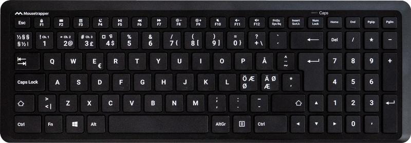 MOUSETRAPPER Type Midi Keyboard, Black