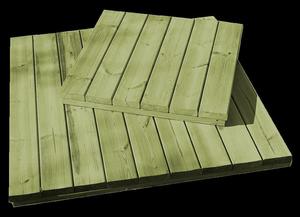 Tammiston Puu 800 x 800 mm x 21 mm vihreä pihalaatta