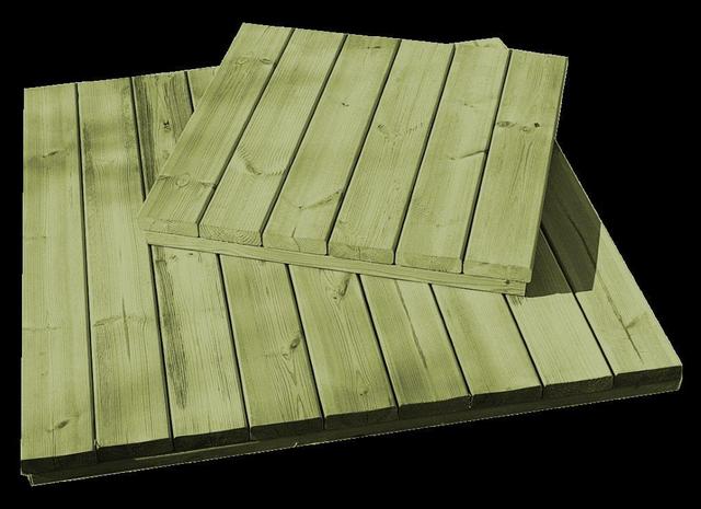 Tammiston Puu 800 x 800 mm x 21 mm vihreä pihalaatta