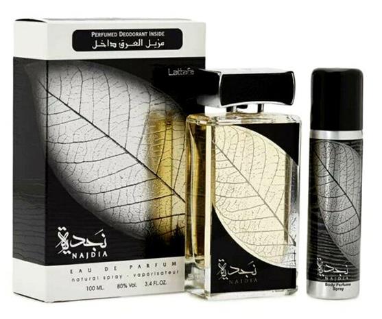 Lattafa Najdia lahjapakkaus, EdP 100 ml + Deospray 50 ml